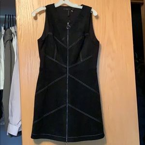 BCBG MAXAZRIA faux suede dress